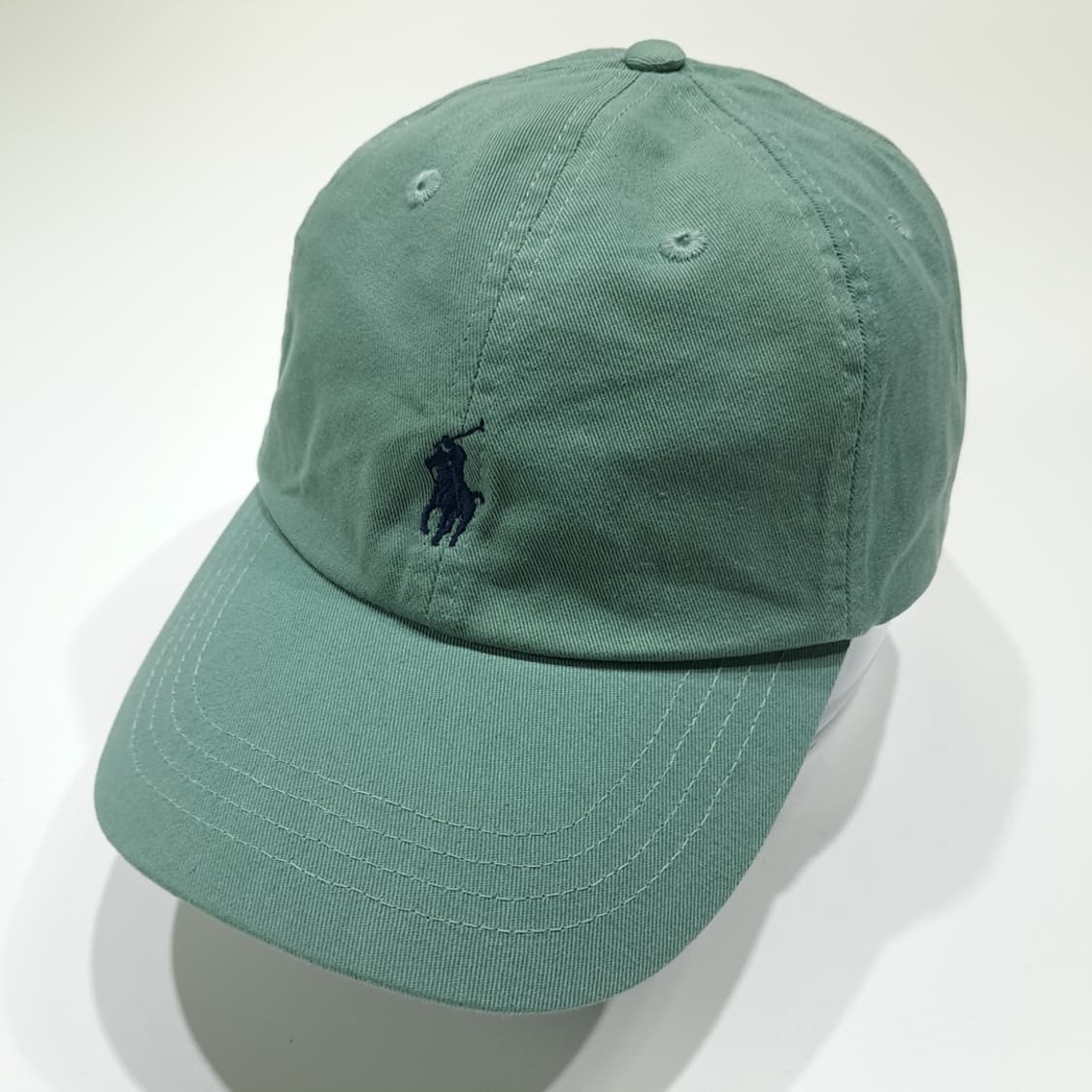 CL490 폴로 다크네이비 자수 세이지그린 볼캡 모자 상품이미지2