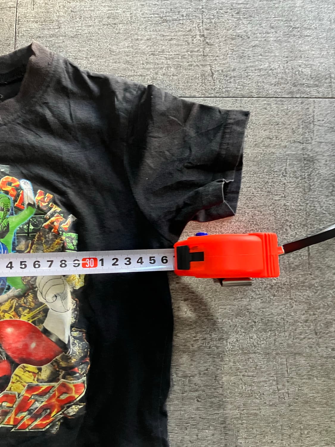 일본빈티지 Bandai 핀터깔y2k 딱붙핏 반팔티셔츠 상품이미지2