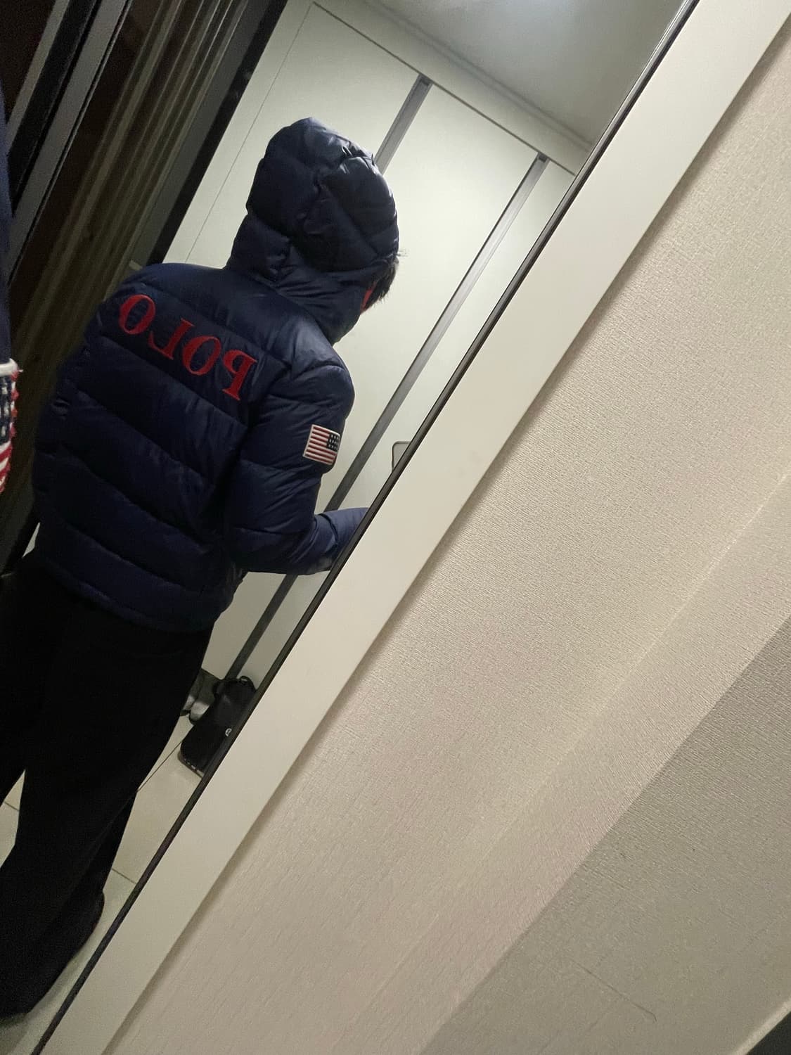 폴로 랄프로렌 성조기 경량패딩 상품이미지1