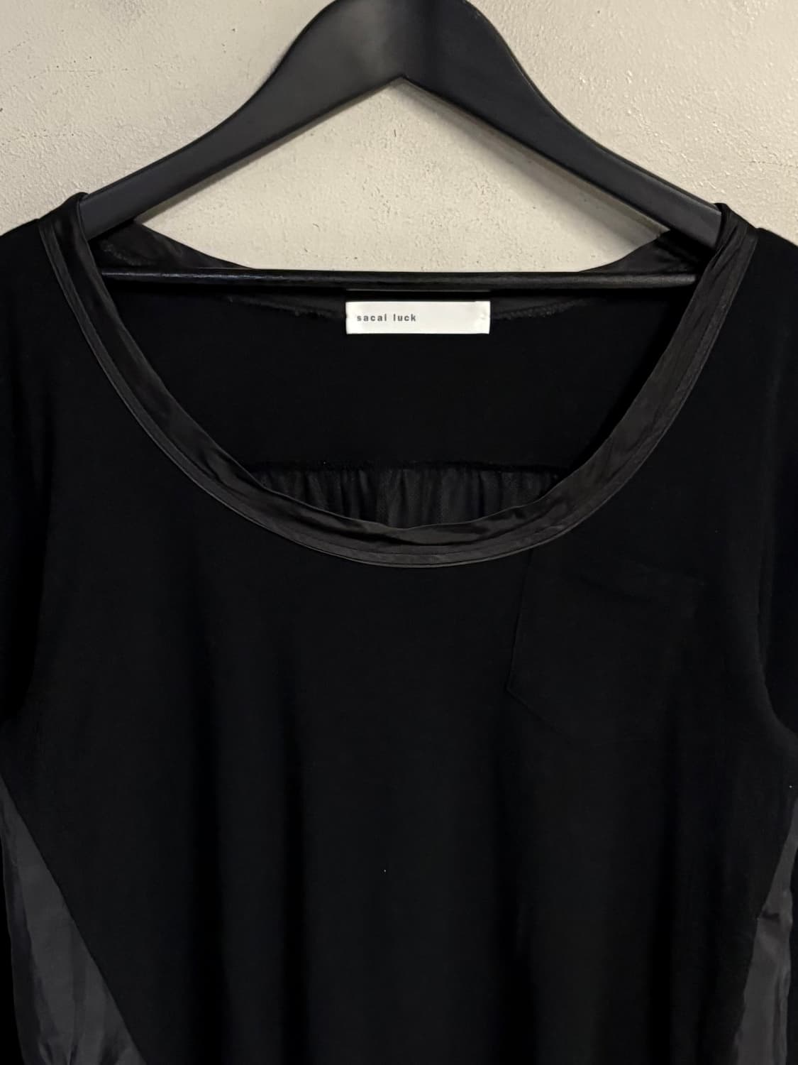 SACAI LUCK mixed fabric long sleeve top  상품이미지2