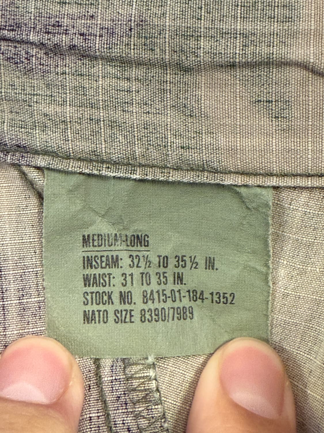 오리지널 밀리터리 립스탑 카모팬츠 M/Long 상품이미지4