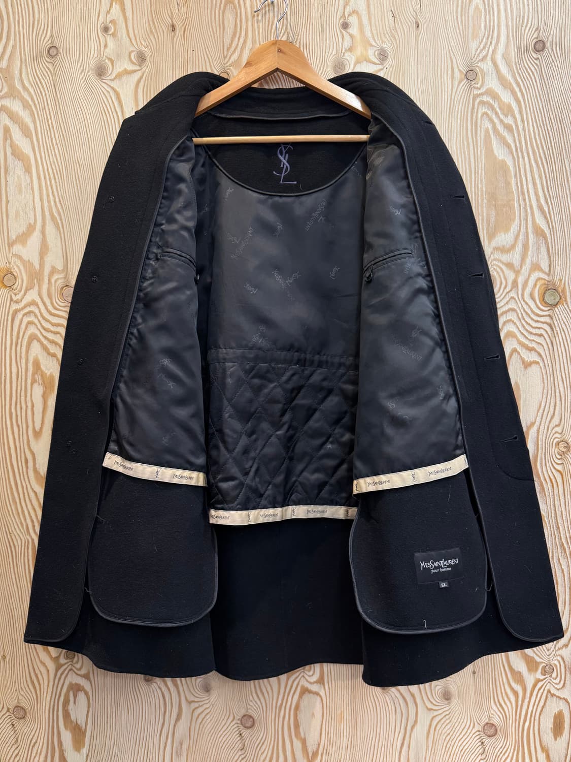 입생로랑 캐시미어 미들 코트 상품이미지5