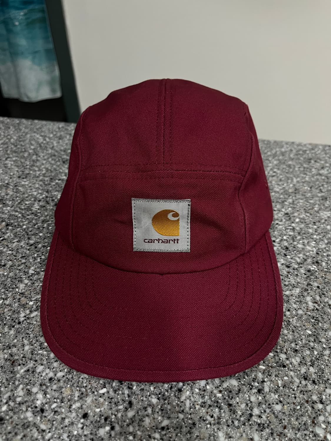 칼하트 WIP 5패널 캠프캡 버건디 색상 상품이미지2