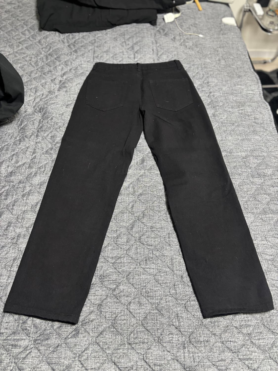 블랙 자수 팬츠 상품이미지2