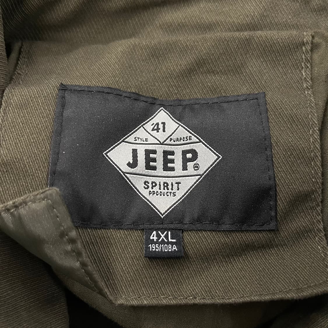 [정품/4xl] Jeep 블루종 봄버 자켓 카키 b15 상품이미지7