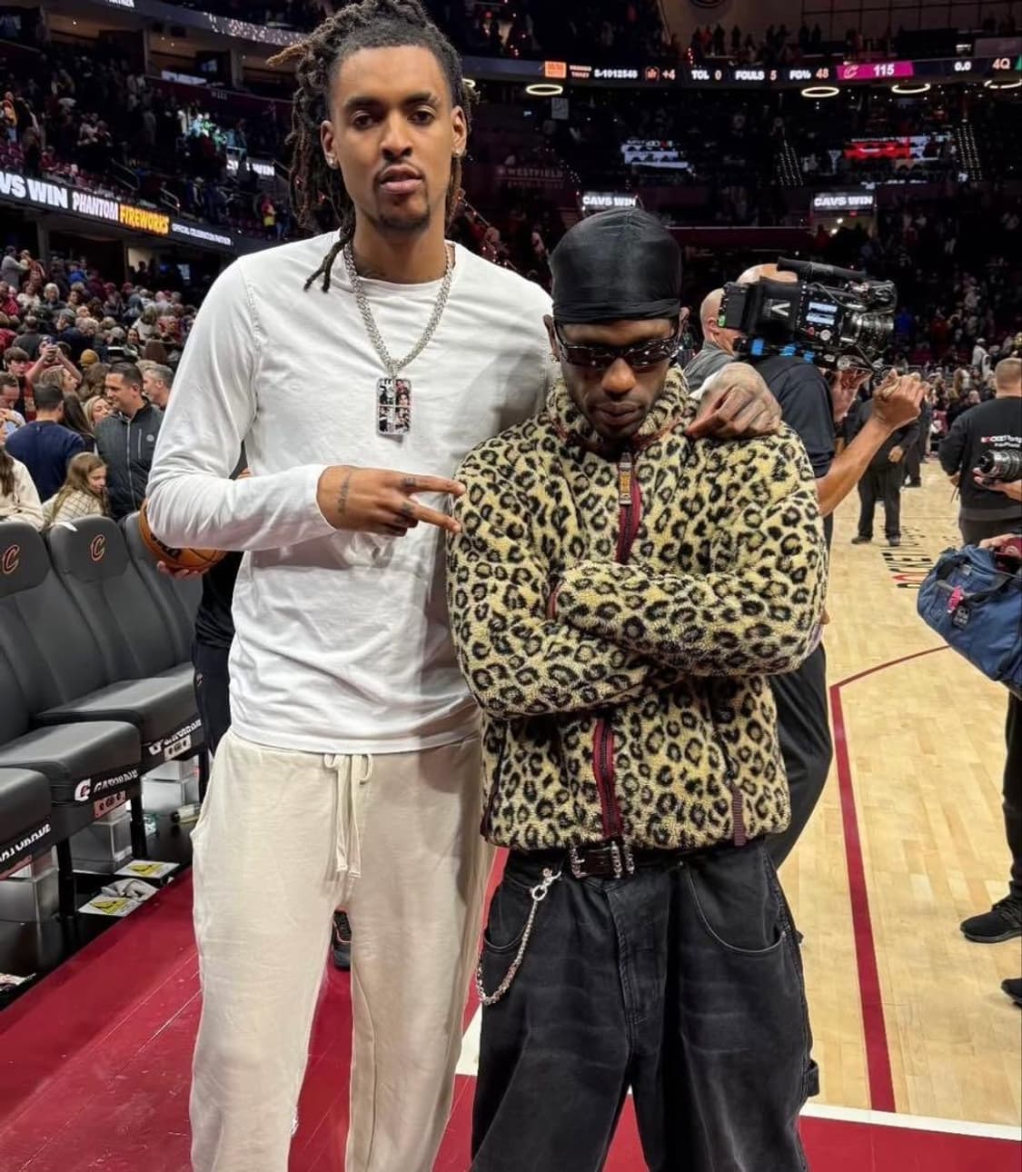 Kapital 레오파드 패턴 플리스 집업 블루종 상품이미지1