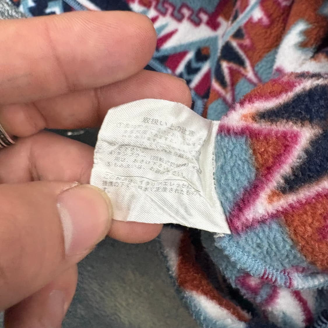 (100)엘레쎄 패턴 후리스 아노락 상품이미지6