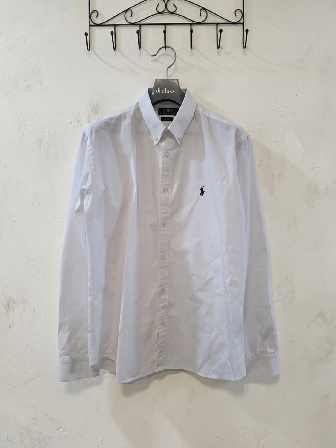 폴로 랄프로렌 화이트 슬림핏 셔츠 L 상품이미지1
