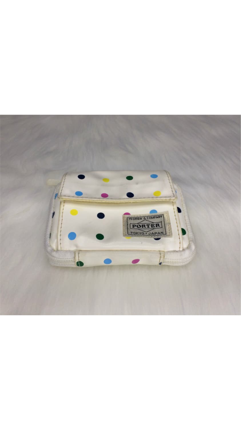 porter 화이트 컬러풀 도트 땡땡이 지갑 상품이미지5