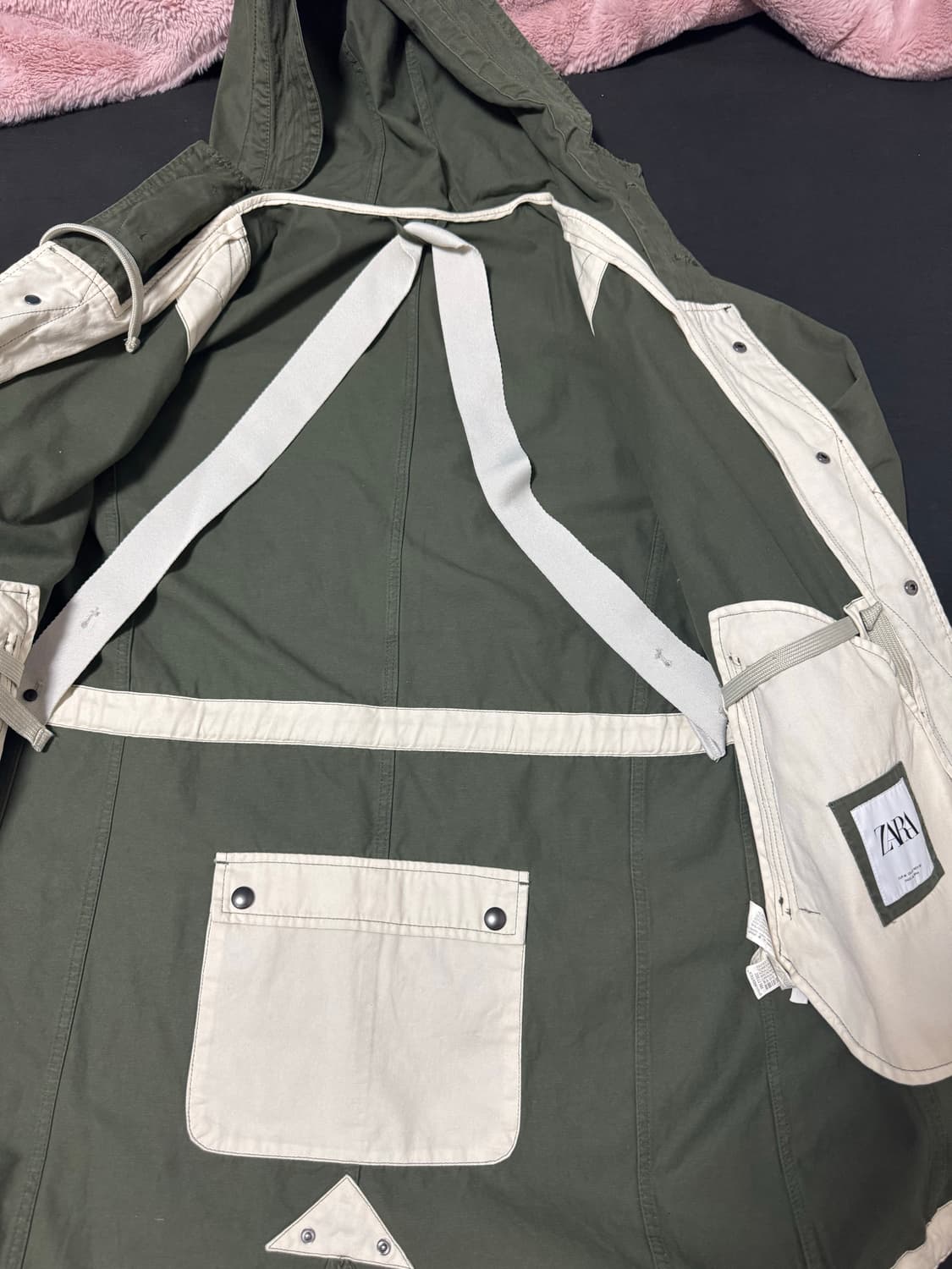 정품중고 자라 m51 스타일 밀리커리 자켓 M 실사이즈 105 M65 상품이미지2