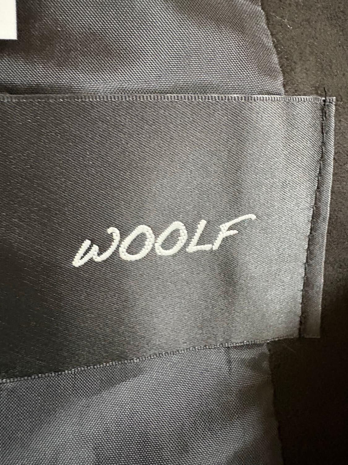 WOOLF 블랙 스웨이드 봄버 자켓 상품이미지3