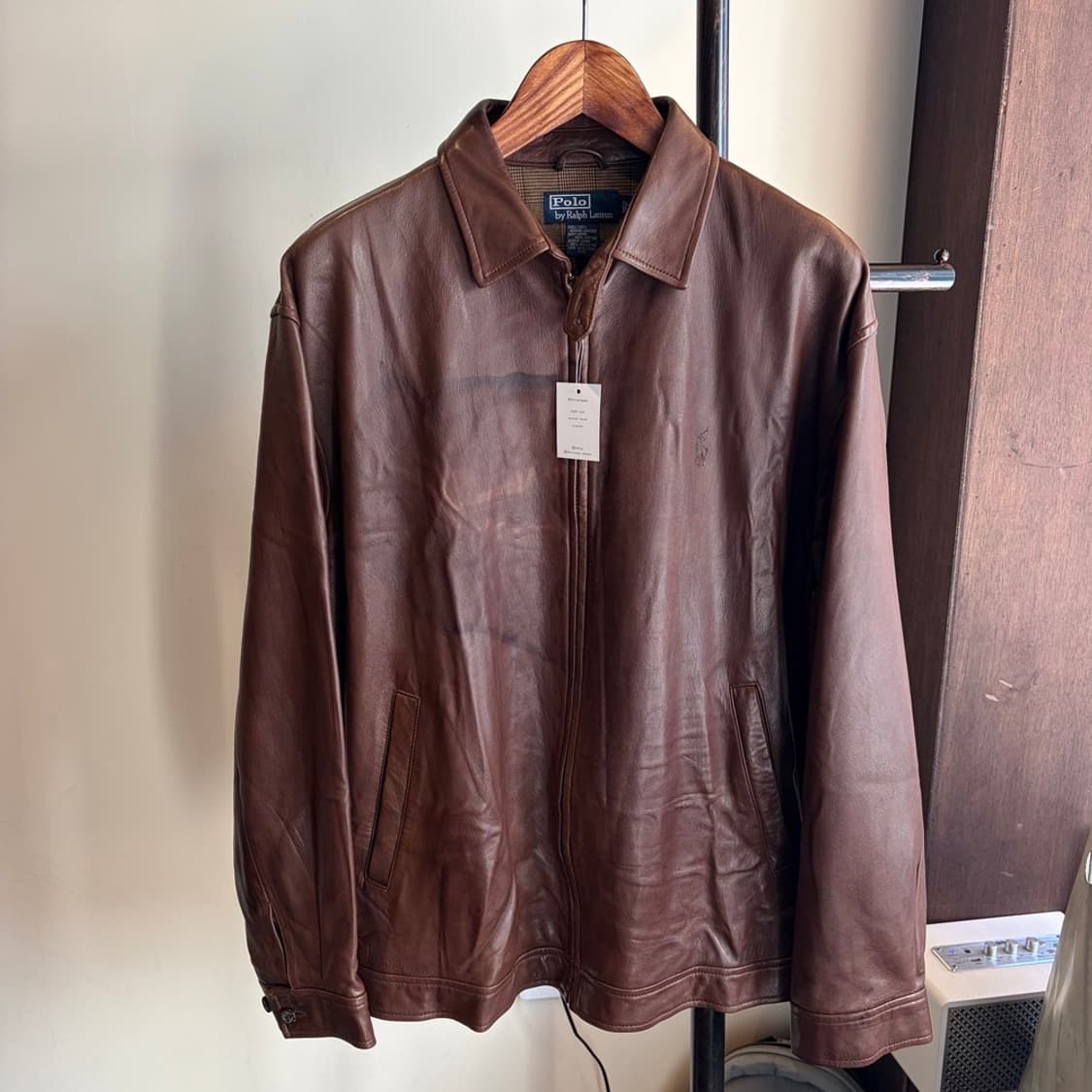 15343 - 폴로 랄프로렌 브라운 레더 자켓 상품이미지2