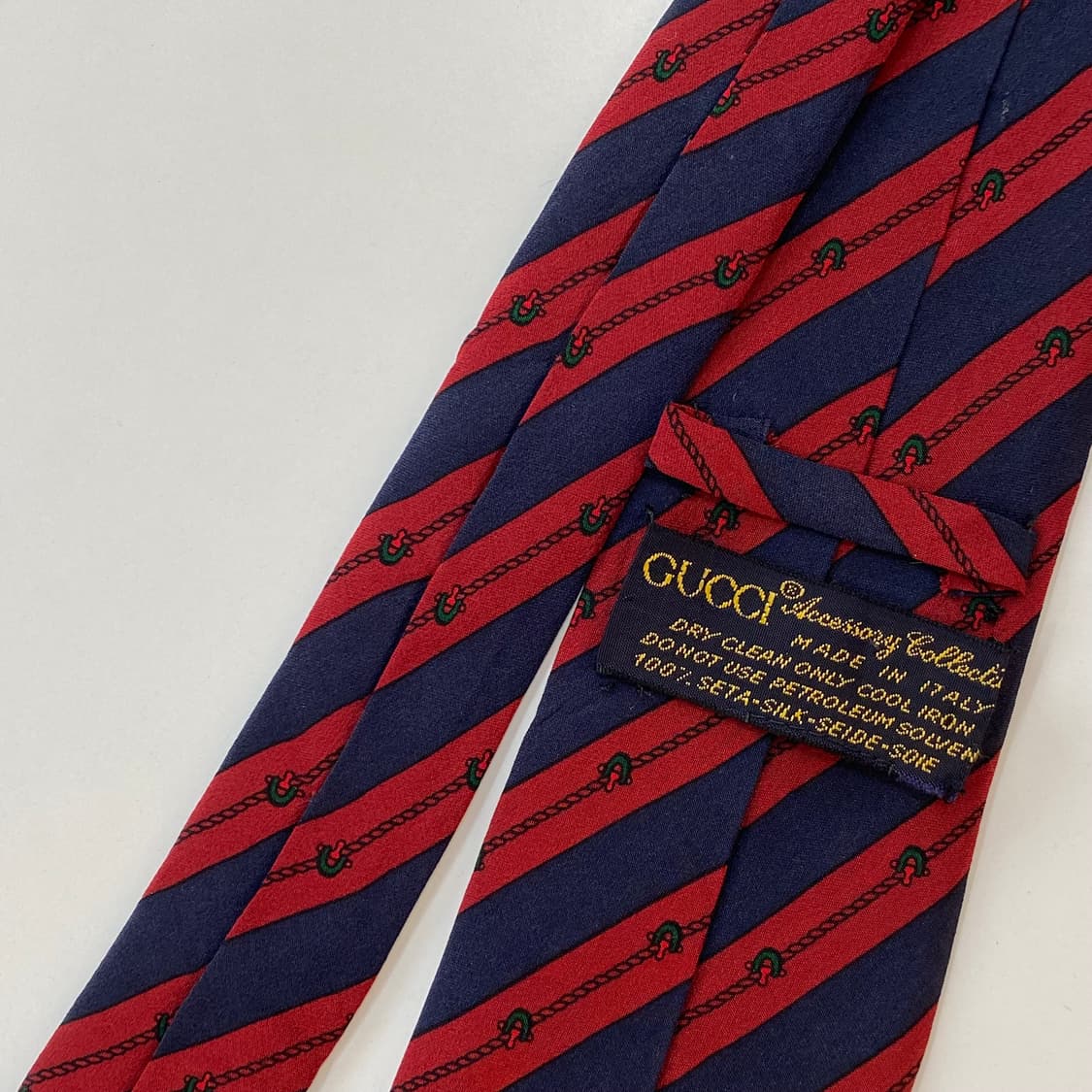 구찌(GUCCI) 심플로고 명품 정품 넥타이 7.8cm 상품이미지6