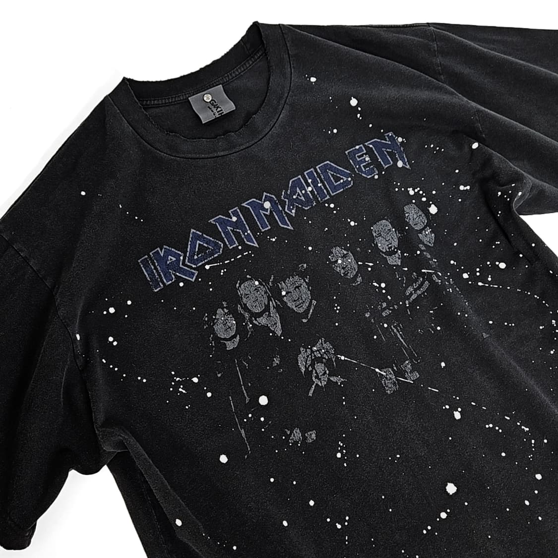 Iron maiden 웨스턴 빈티지 밴드 티셔츠(washed black) 상품이미지2