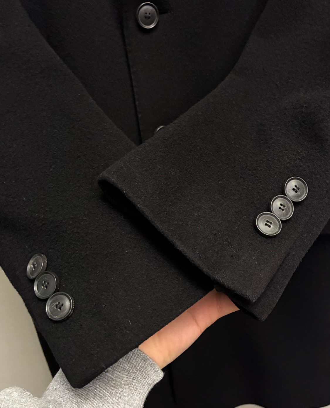 (M)HUGO BOSS 휴고보스 캐시미어 버진울 싱글 롱코트 상품이미지7