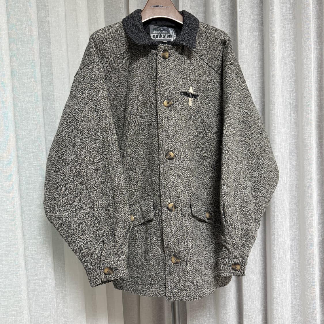 Quiksilver 퀵실버 빈티지 배색 울자켓 상품이미지2