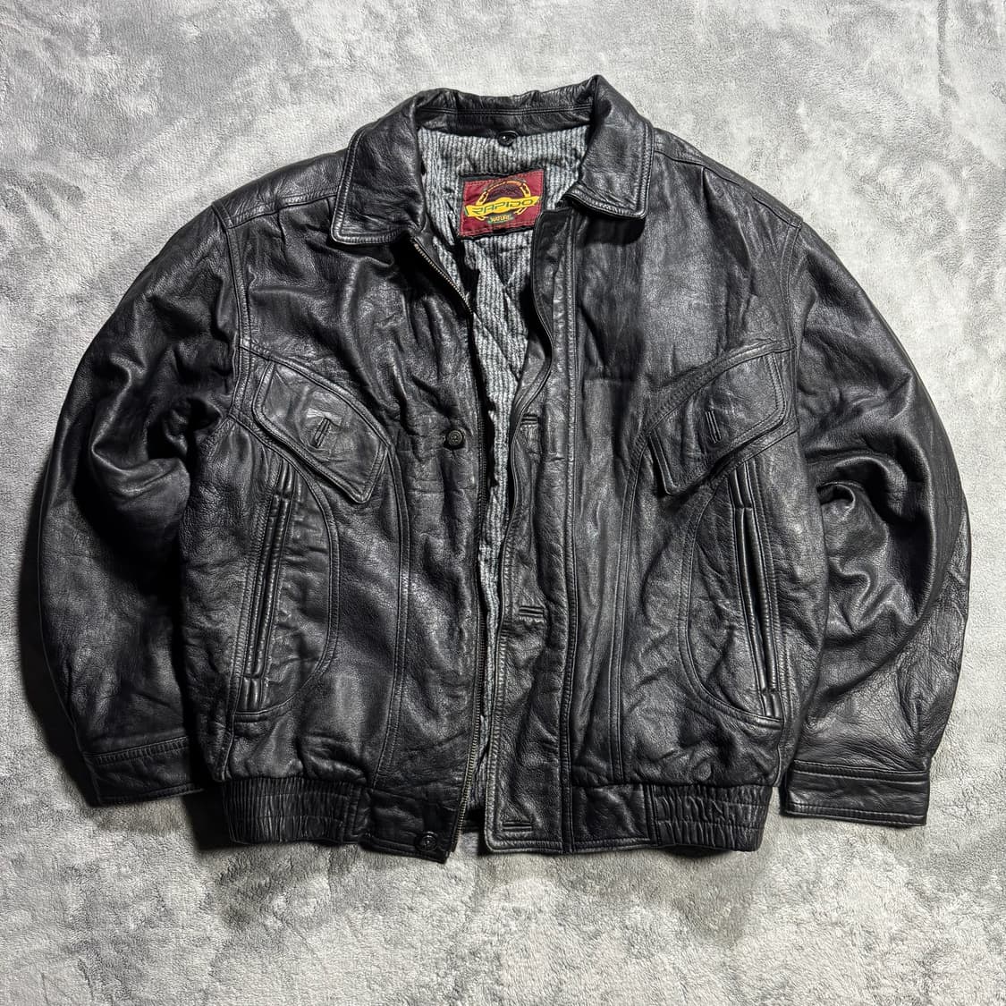 라피도 아카이브 램스킨 레더자켓 상품이미지1