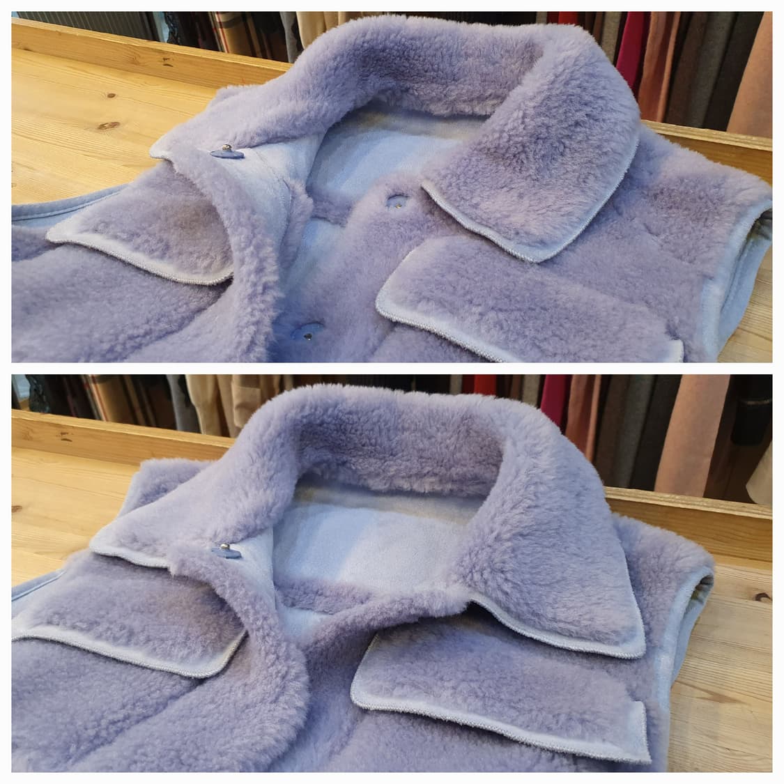 (새상품)55/66.Lapift 천연양털 조끼 상품이미지5