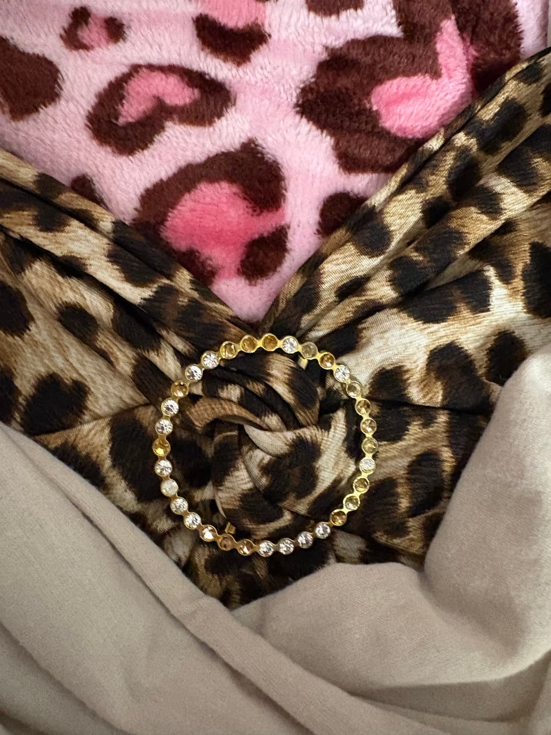 D.i.a 깔 오네갸루 레오파드 홀터넥 갸루 빈티지 마즈 상품이미지2