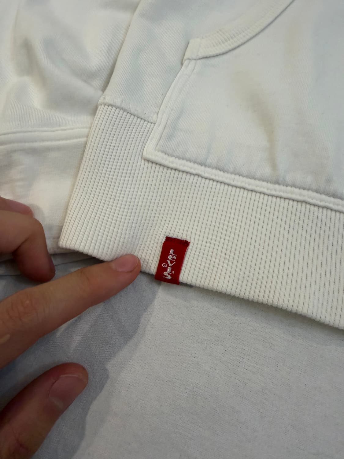 00s 대장급 리바이스 엔지니어드 스컬 코튼 집업 져지 화이트 상품이미지2