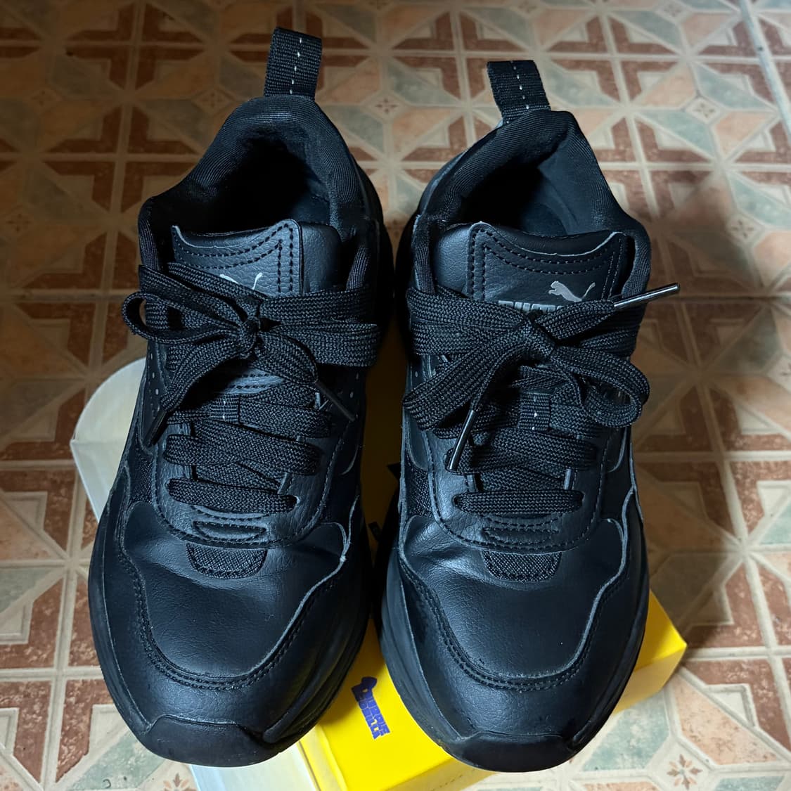 푸마 실리아 웨지 블랙 실버 393915-03 상품이미지3