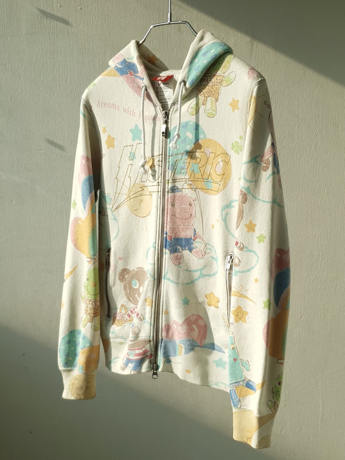 90s Hysteric glamour "Bear Dreme" hoodie 상품이미지6