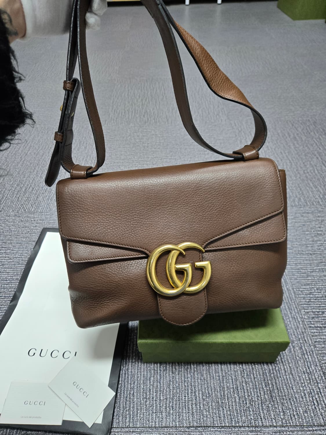 [특가][정품] 구찌 GG마몬트 브라운 숄더백 상품이미지1