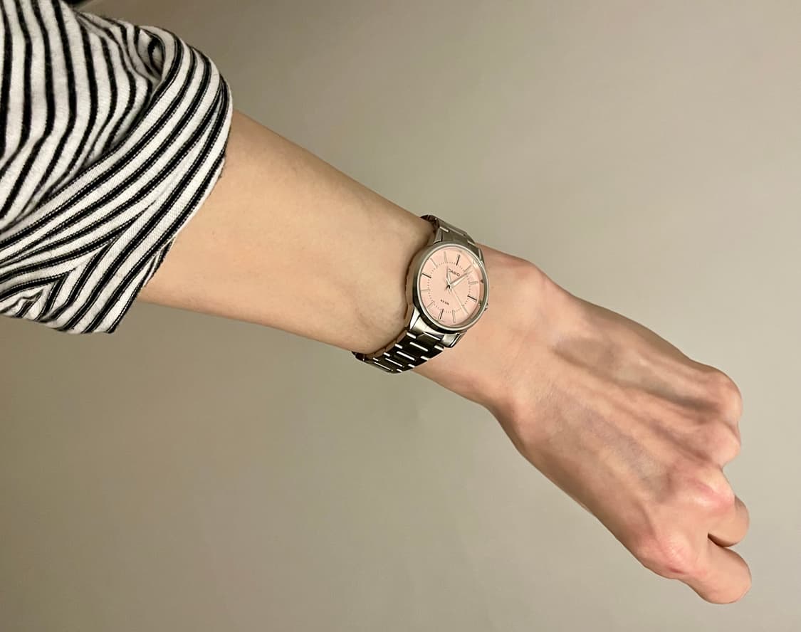 Casio 카시오 실버 메탈 시계 핑크판 (LTP-1303) 상품이미지9