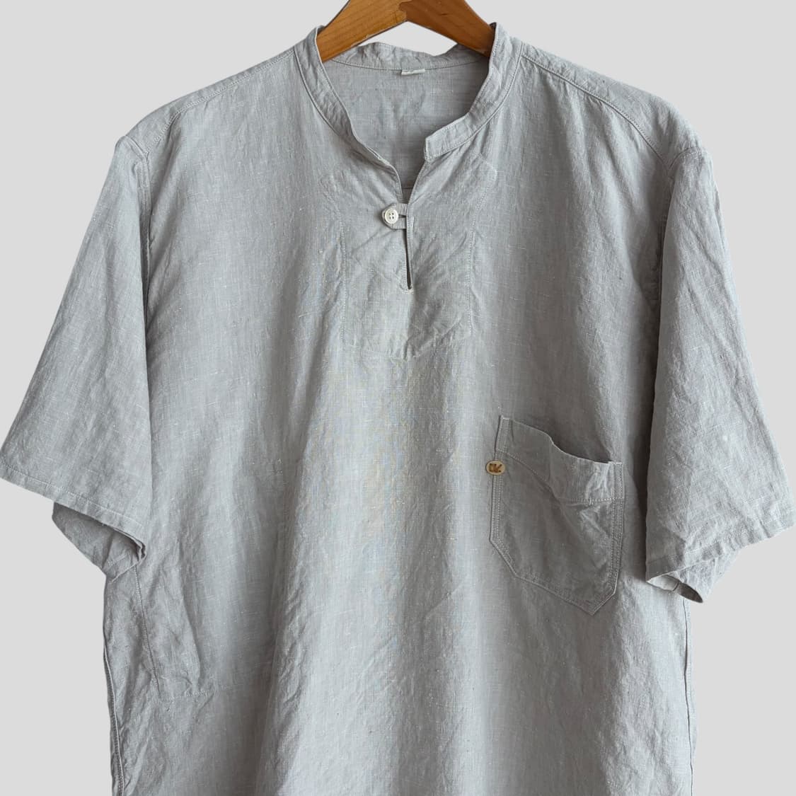 (XL)45R 헨리넥 린넨 반팔셔츠 상품이미지2