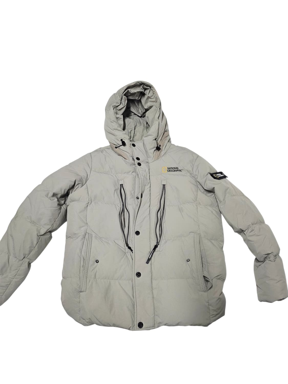 [내셔널지오그래픽] 색감 깡패 다크베이지 유틸리티 덕다운 패딩 100 상품이미지2