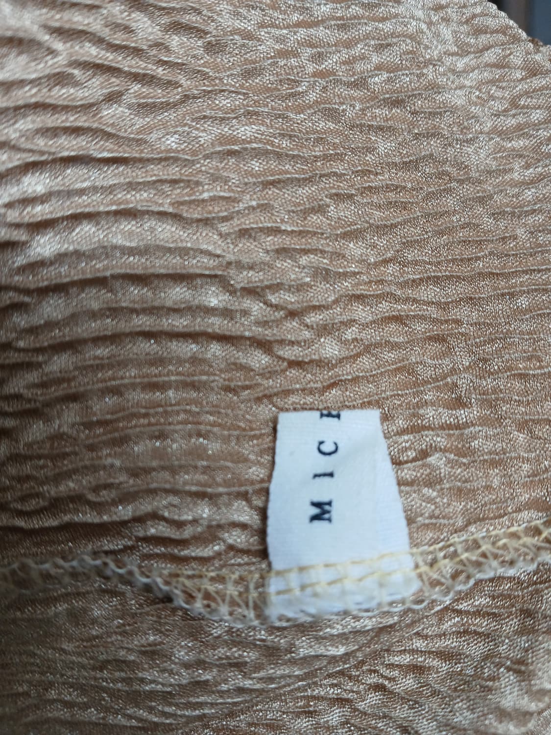 고급 골드 메탈릭 슬리브 셔링 원피스 섹시 드레스 홀복 파티 클럽 신축성 상품이미지4