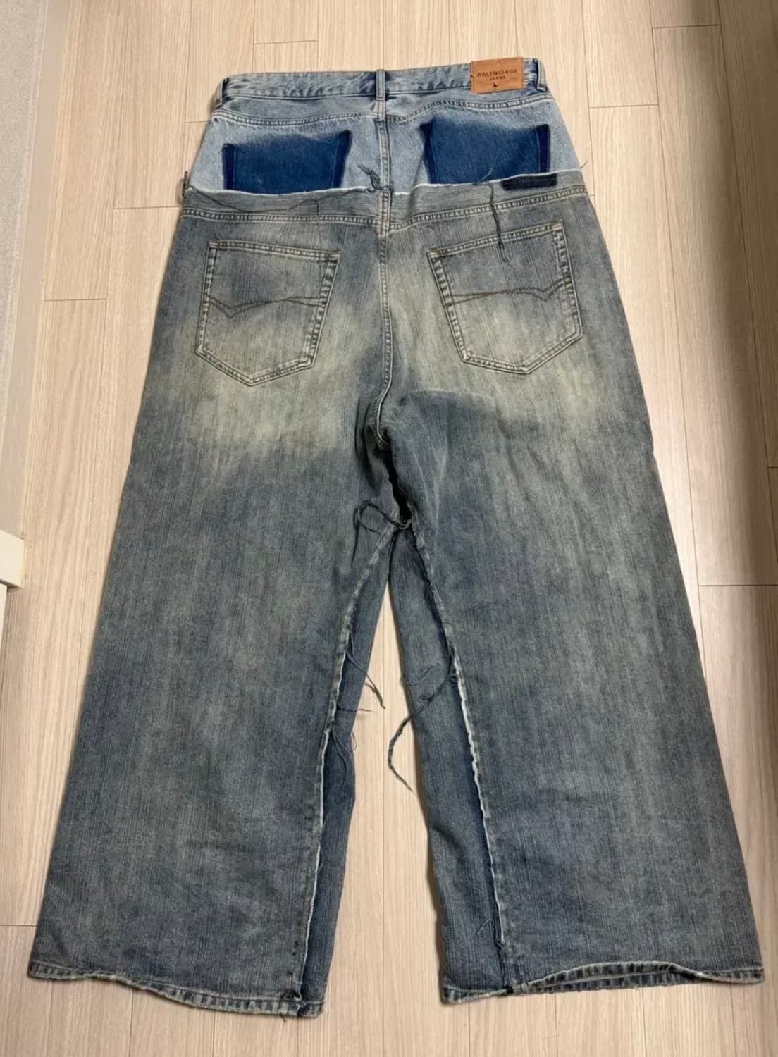 (m)발렌시아가 컷업 데님 팬츠 상품이미지3