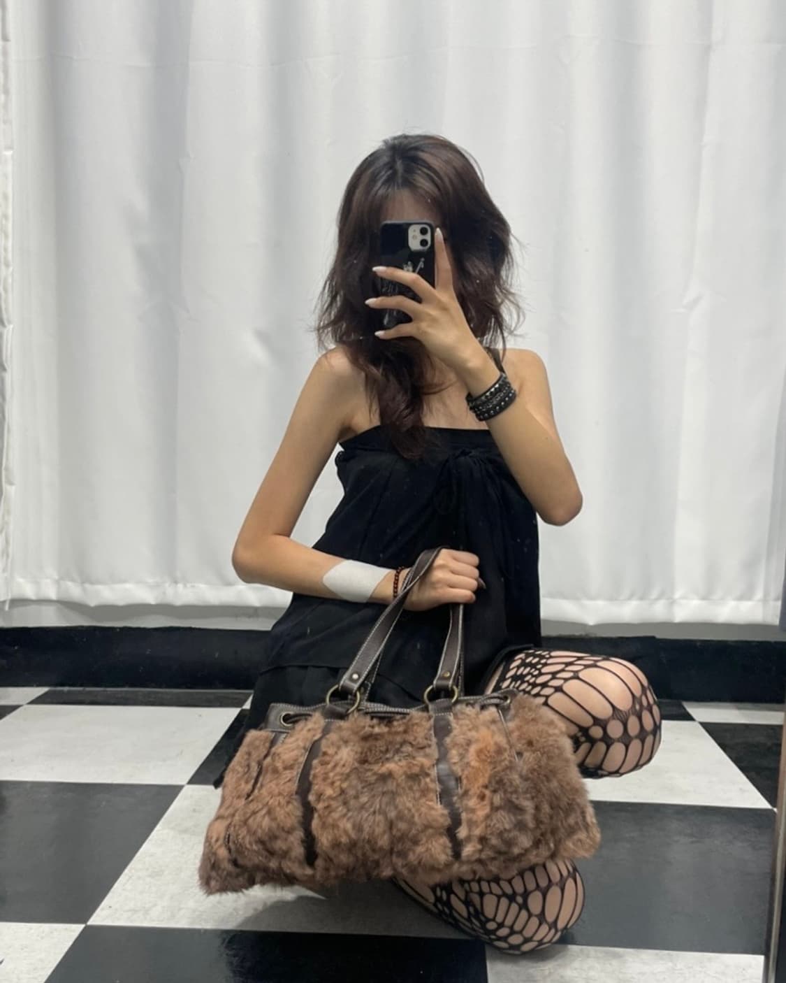 🎸브라운 퍼 숄더 백🎸 상품이미지2