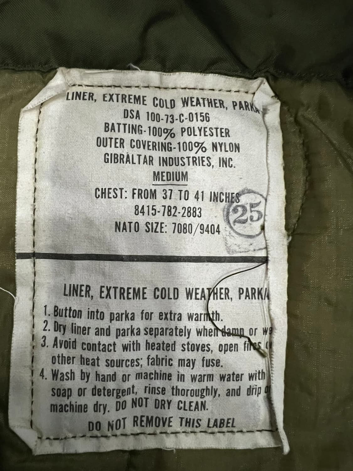 (M) M65 피쉬테일 오리지널 개파카 풀셋 상품이미지3