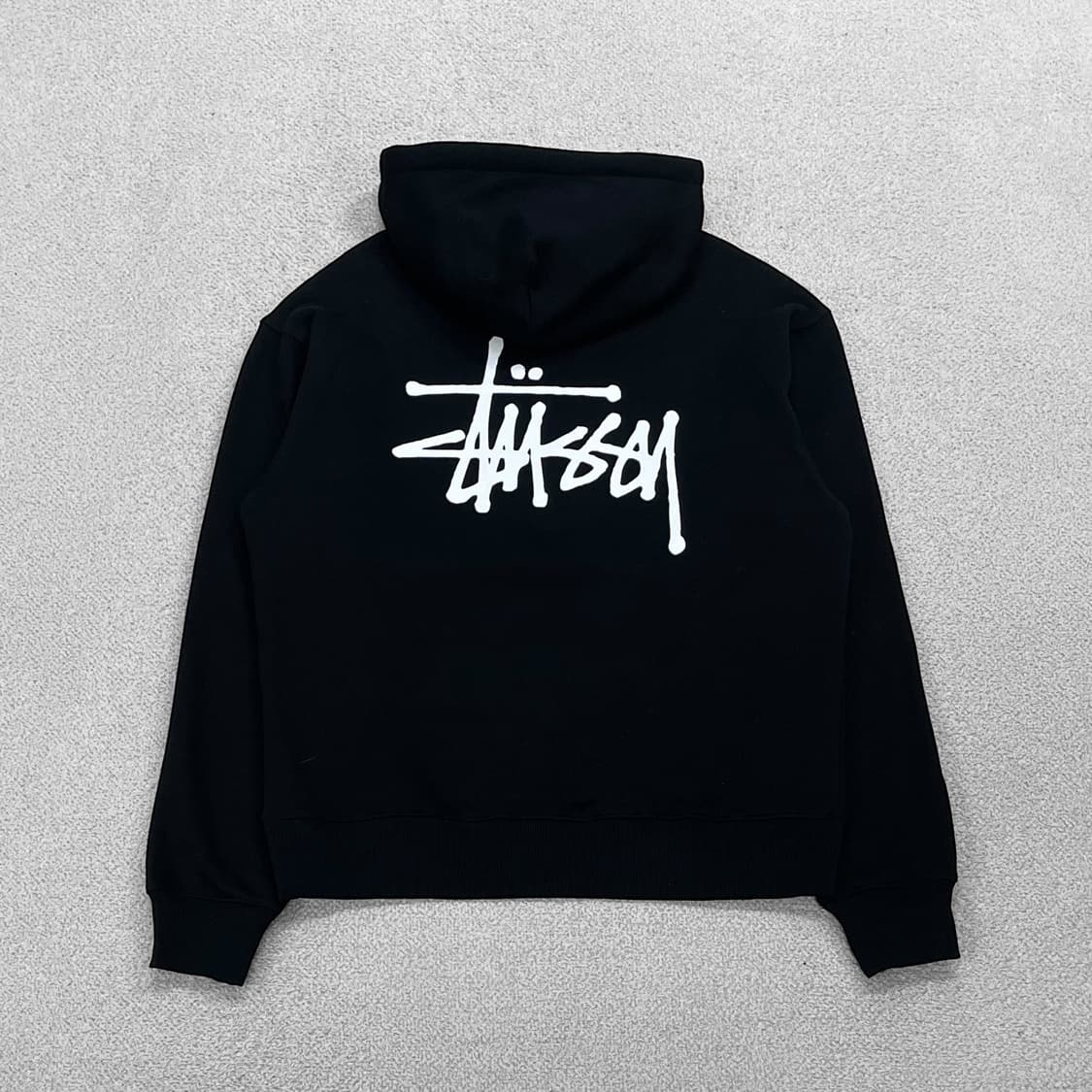스투시 Stussy 베이직 로고 후드티 블랙 상품이미지1