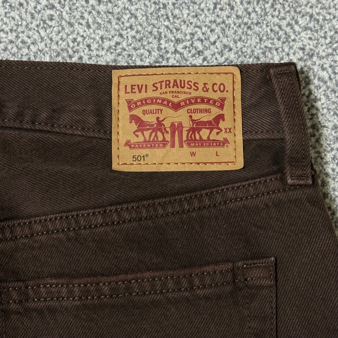 리바이스 브라운 데님 28-29 상품이미지6