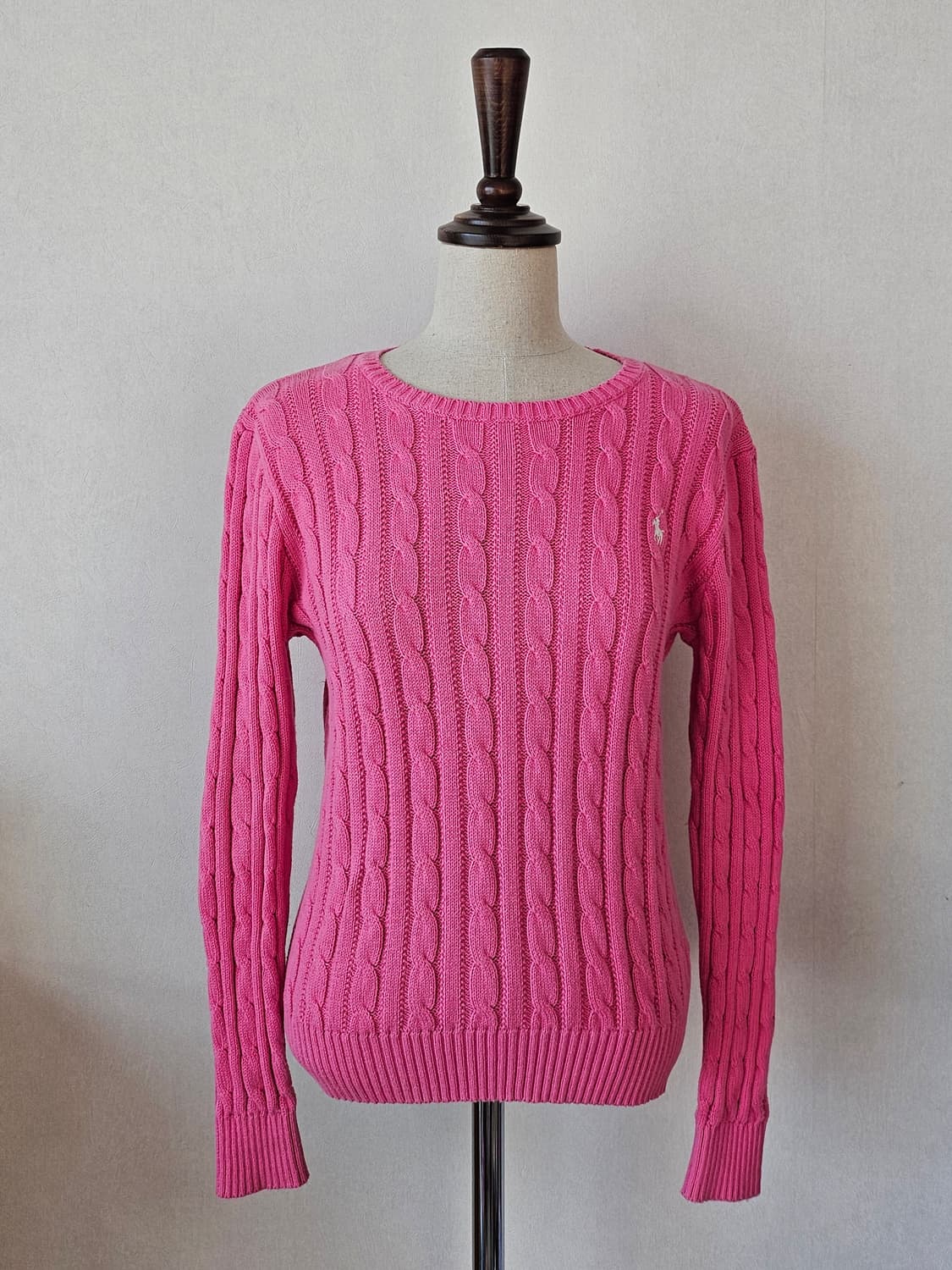 폴로 랄프로렌 케이블 니트 핑크 / 봄 니트 / 여성 44~55 상품이미지2