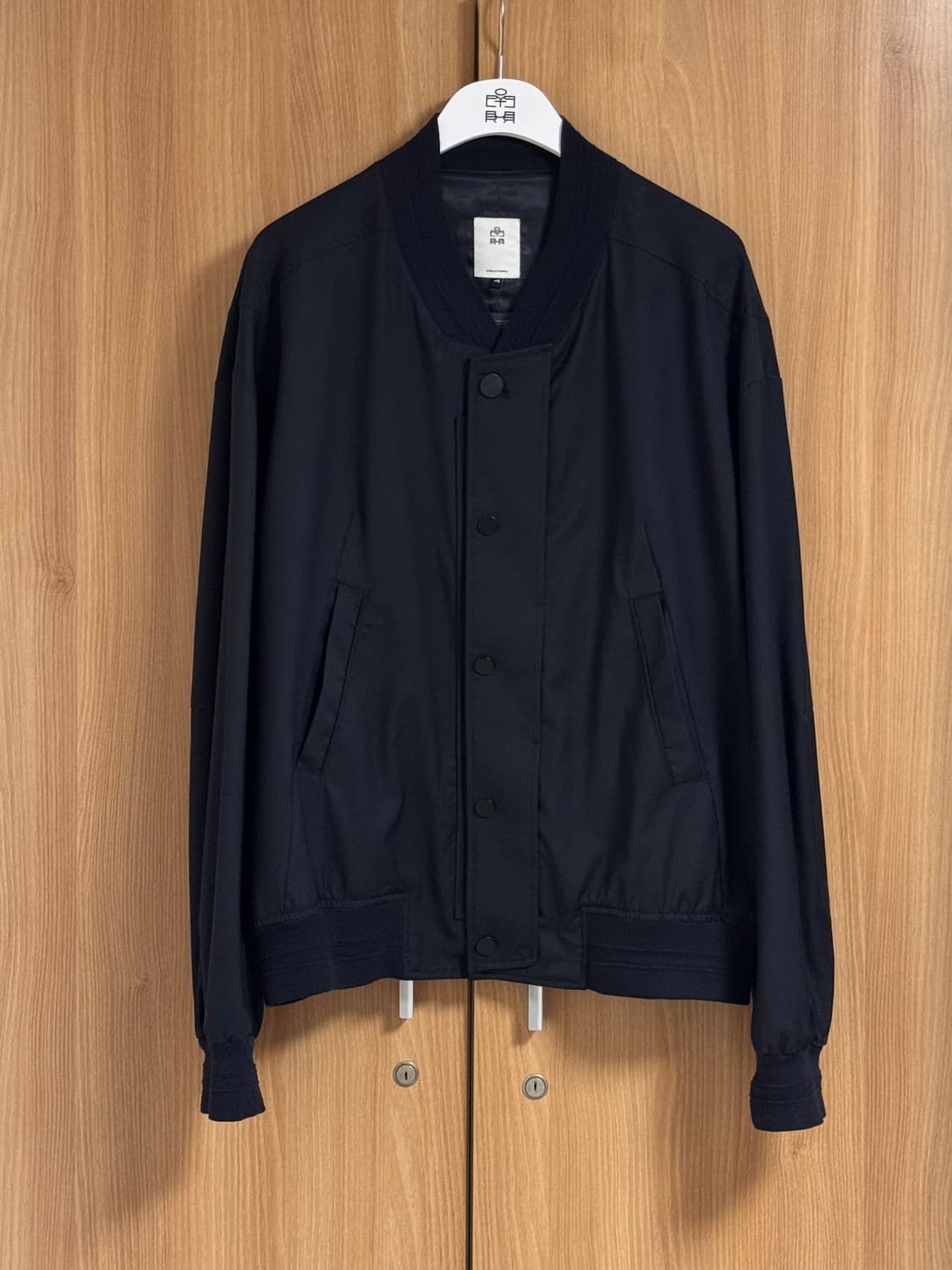 4) 폴리테루 울 바시티 봄버 다크네이비 상품이미지1