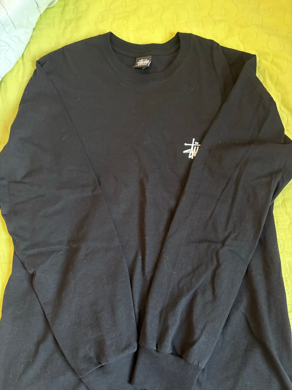 스투시 블랙 긴팔티 M 상품이미지2