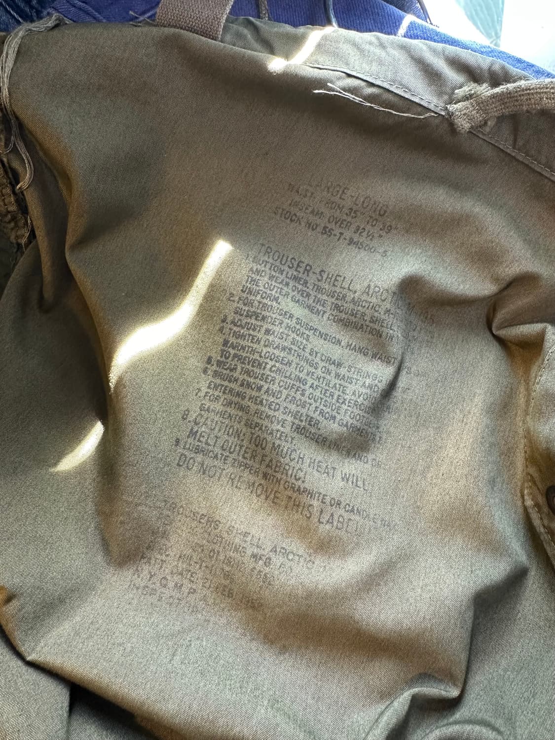 70s Us Army 미군 m51 쉘 팬츠 상품이미지9