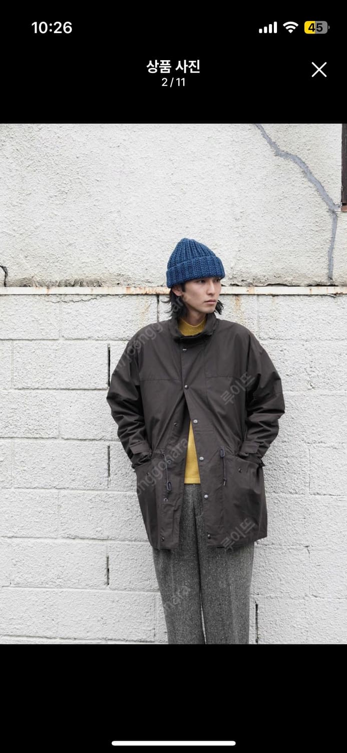 [40] 캡틴선샤인 / 24FW 코튼 필드자켓 / 블랙 상품이미지6