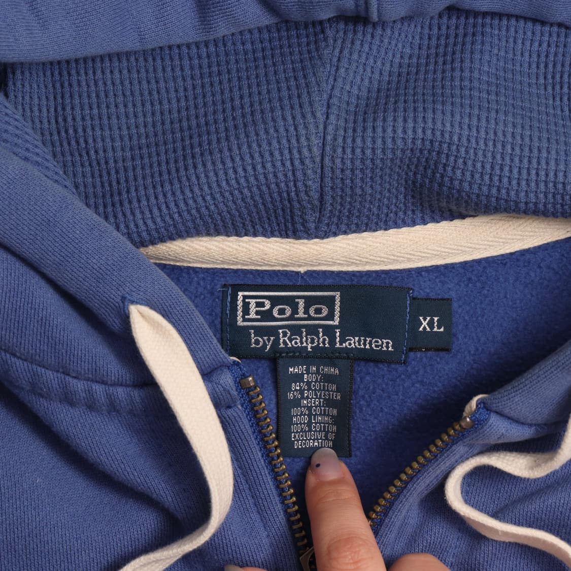 폴로 랄프로렌 헤비코튼 후드집업 A1435 상품이미지3