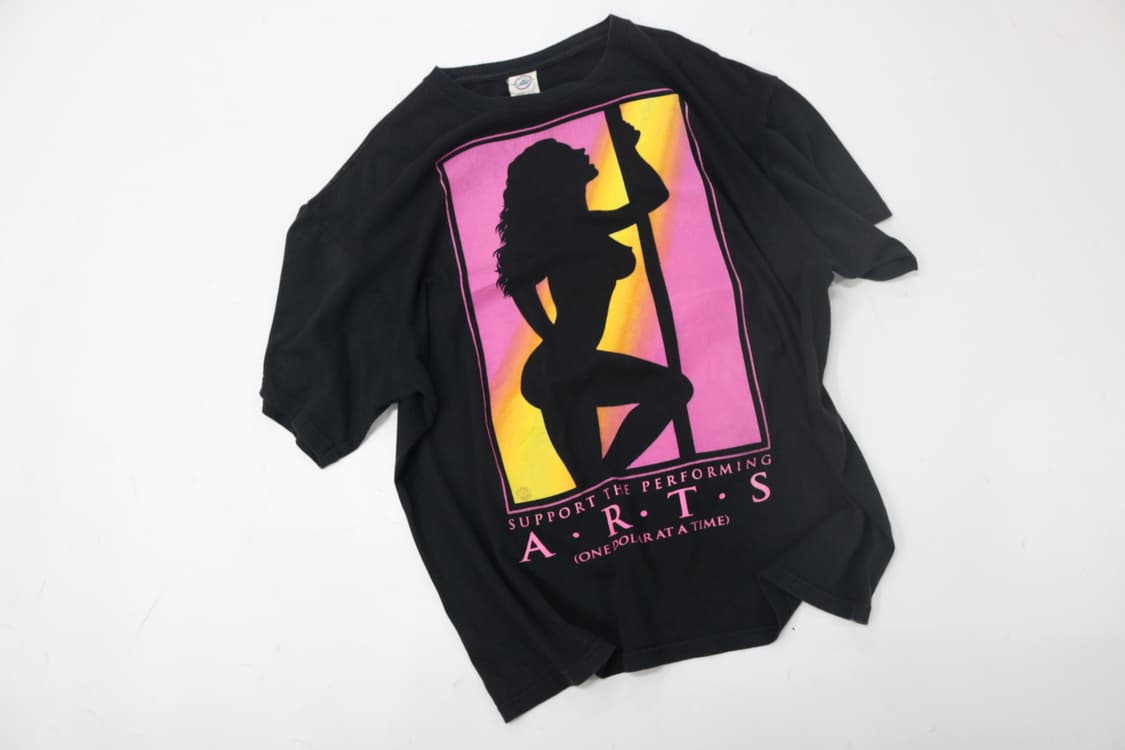 델타 빈티지 SUPPORT THE ARTS 실루엣 그래픽 티셔츠 상품이미지2