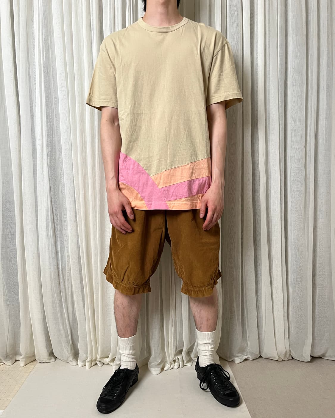 꼼데가르송 옴므플러스 컬러블럭 티셔츠 comme des garcons 상품이미지7