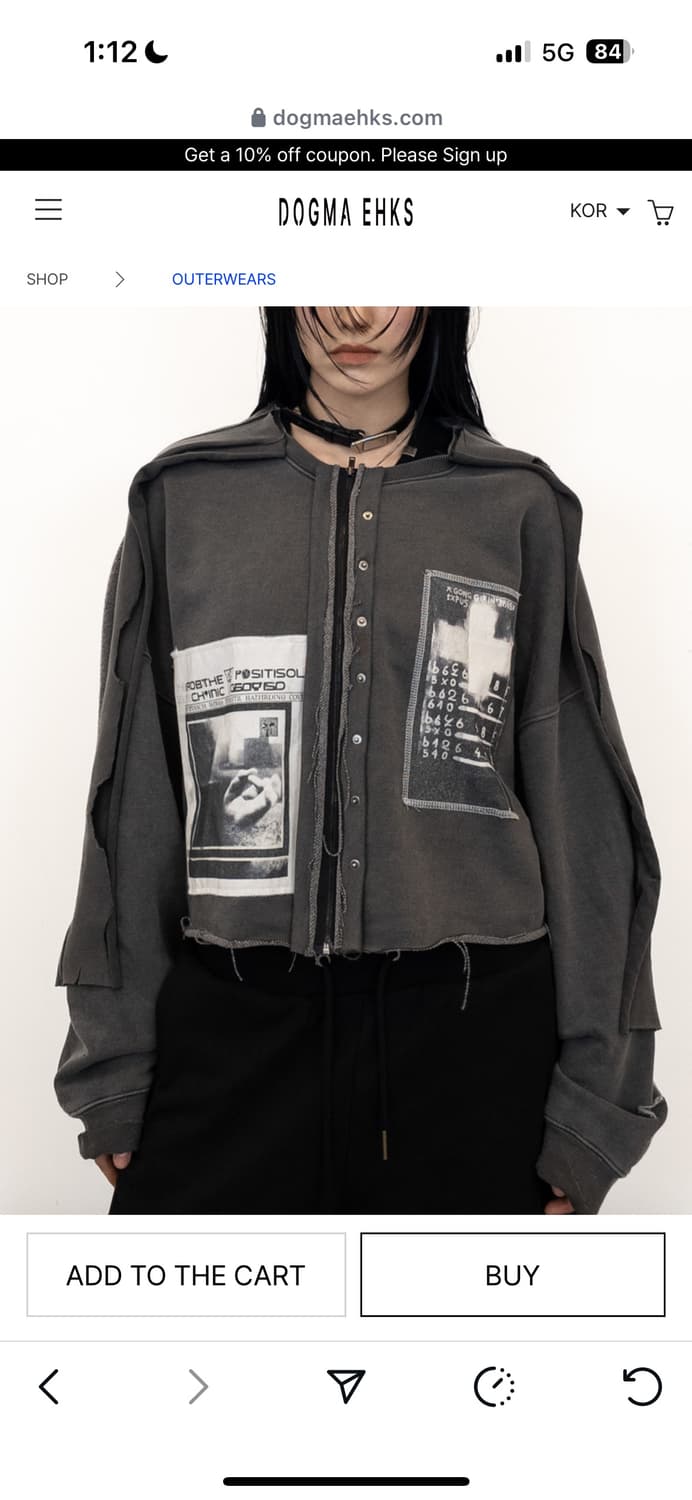 dogmaehks 집업 다크그레이 상품이미지3