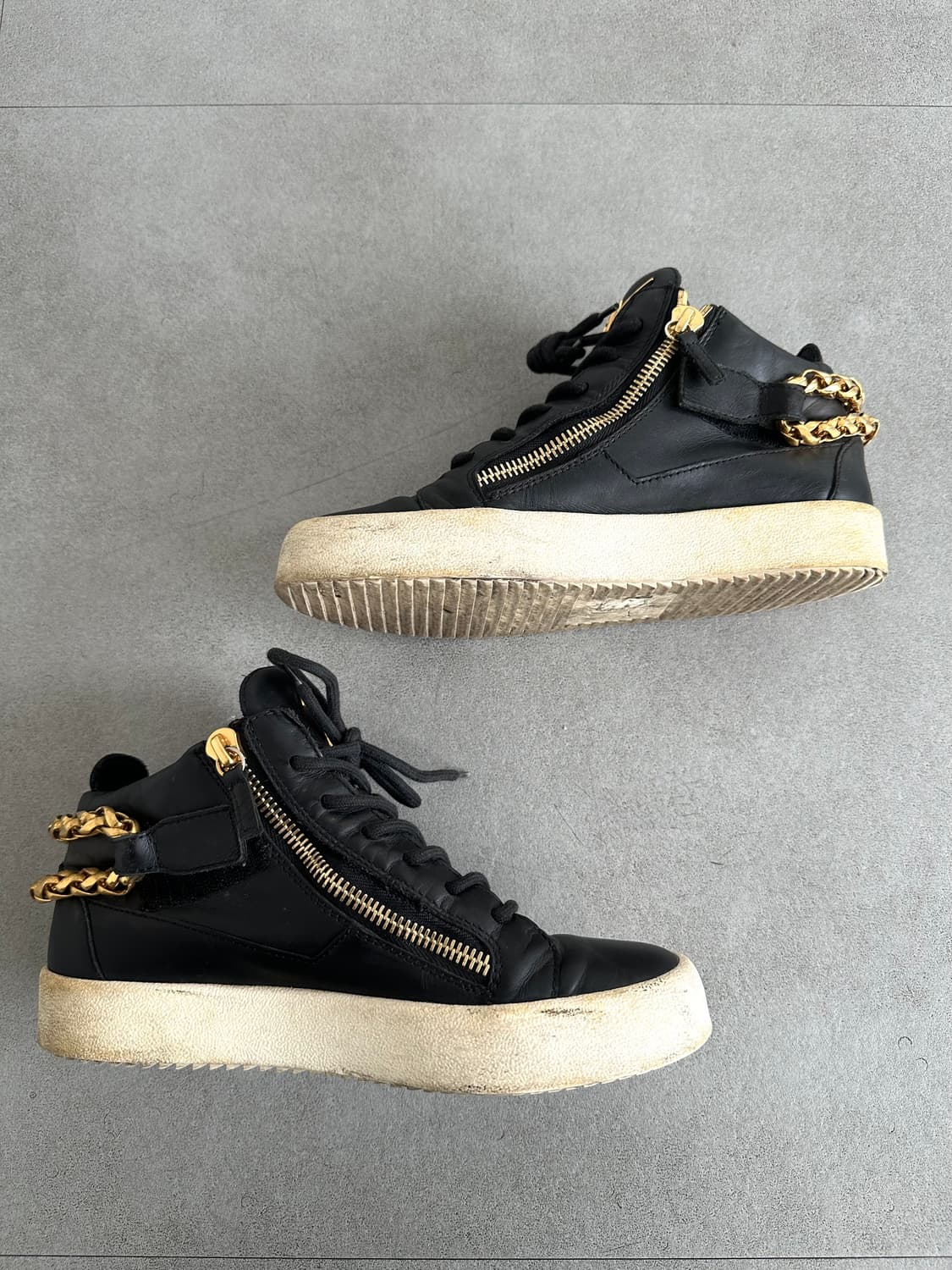 쥬세페자노티 오피움 블랙 체인 하이탑 스니커즈 상품이미지5