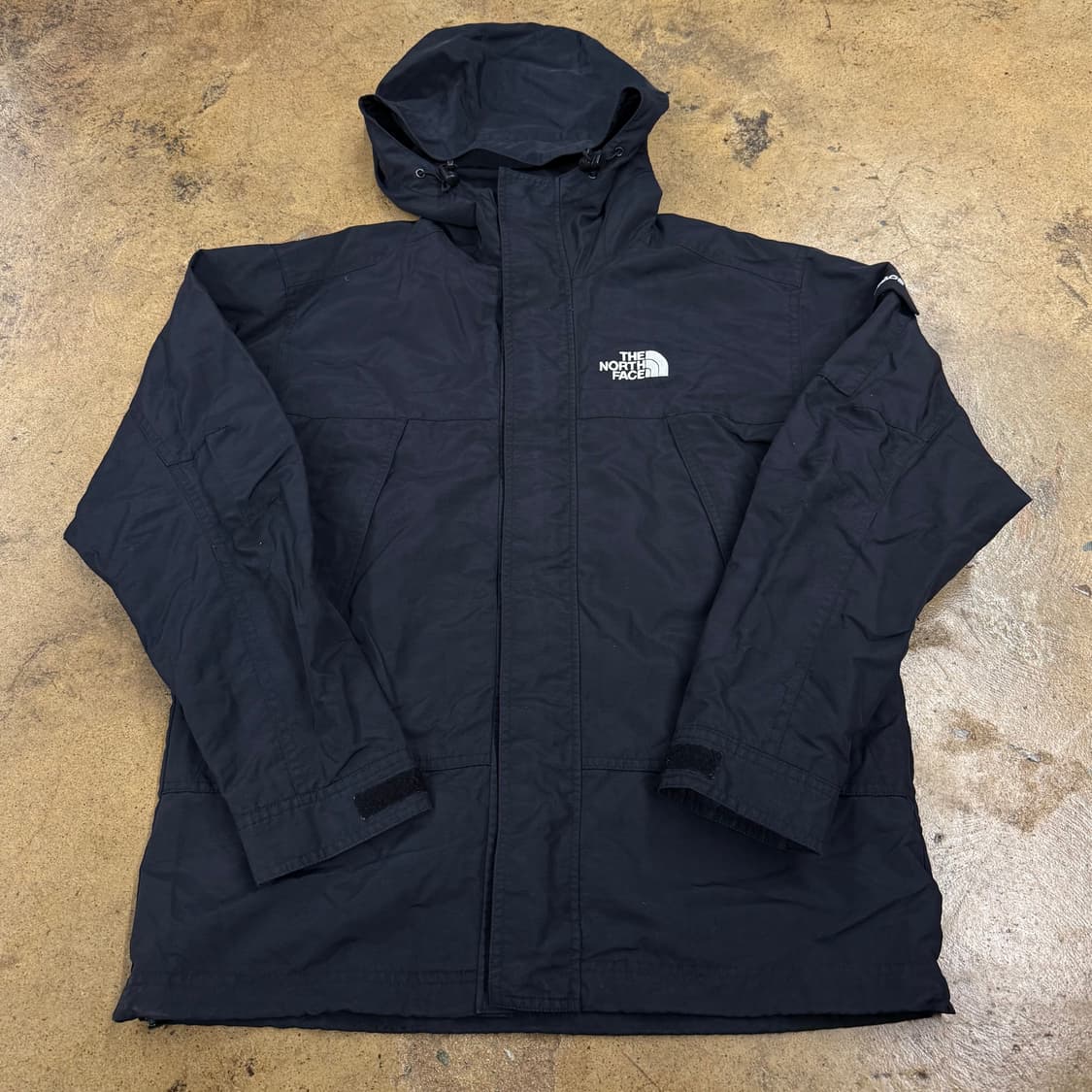[정품/XS] 노스페이스 블랙 후드 바람막이 자켓 b14 상품이미지2