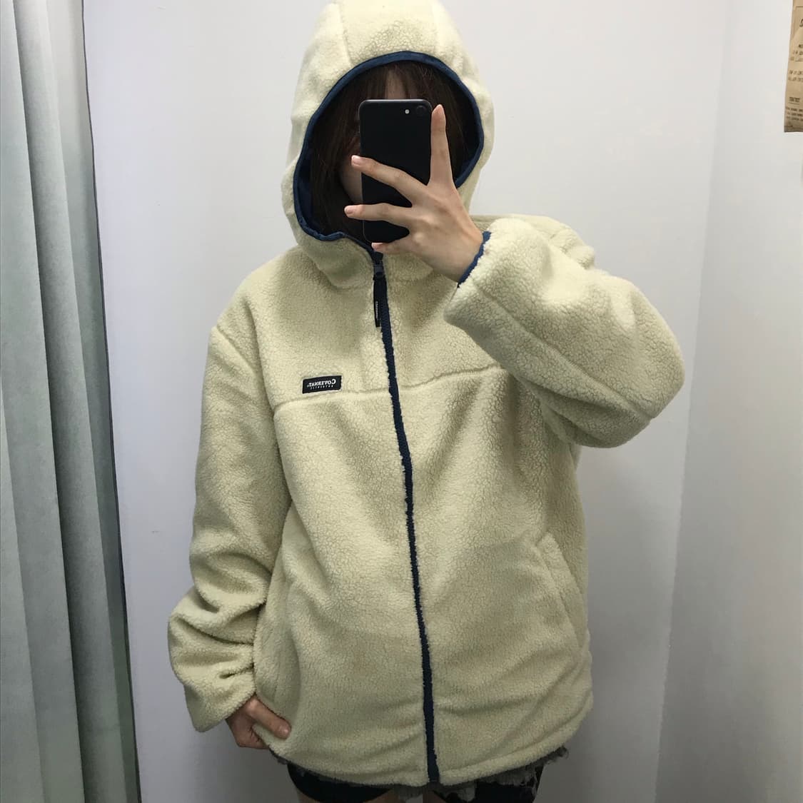 커버낫 블루 리버시블 플리스 자켓 상품이미지3