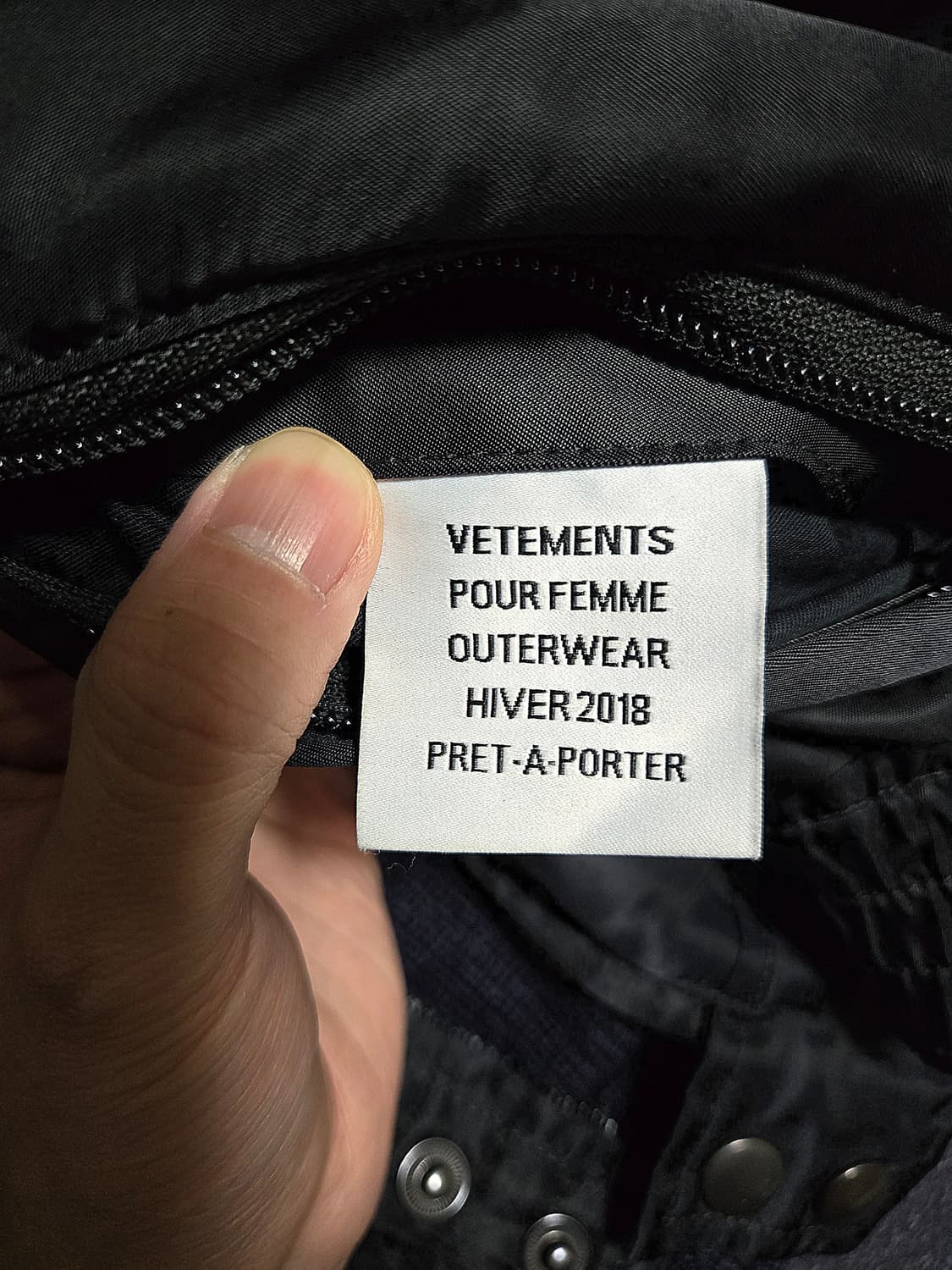 베트멍 112 리버시블 유틸리티 자켓 폴리스 크롭 봄버 블랙 상품이미지7