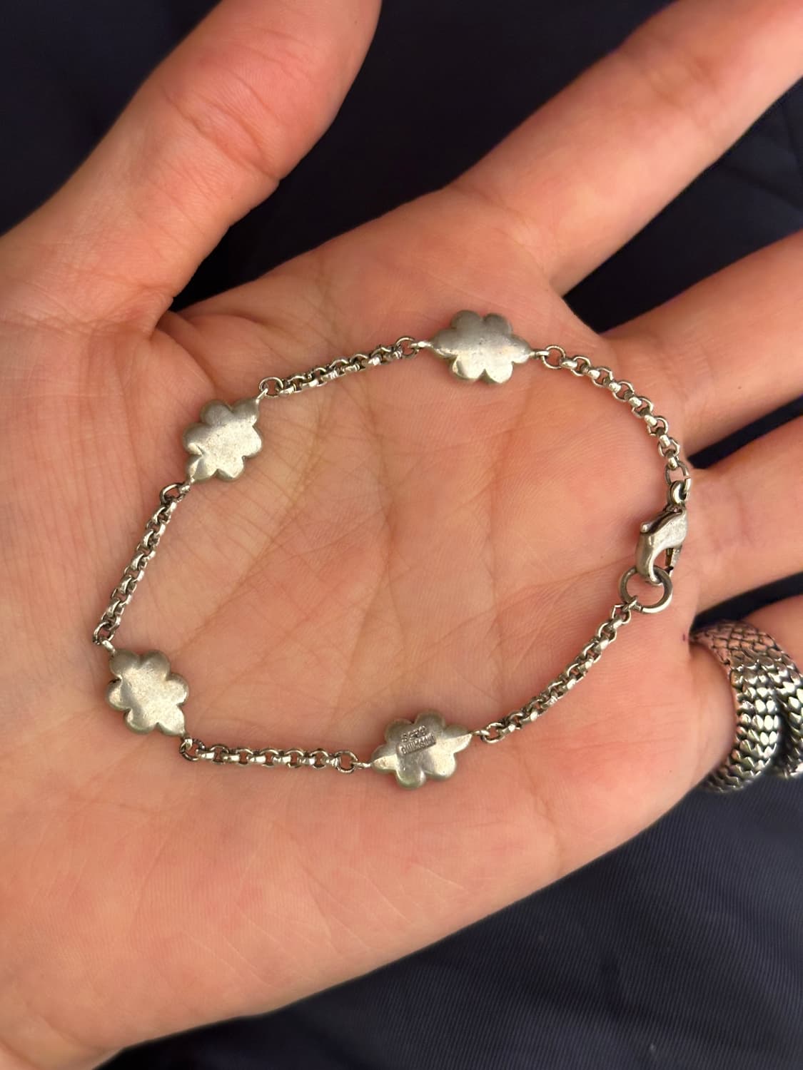 Moschino Cloud 925 Silver Bracelet☁️⛓️☁️ 상품이미지1